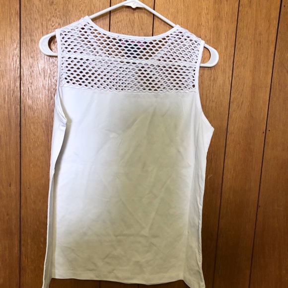 Isabel Hayley sleeveless top mesh detail S - Picture 3 of 8